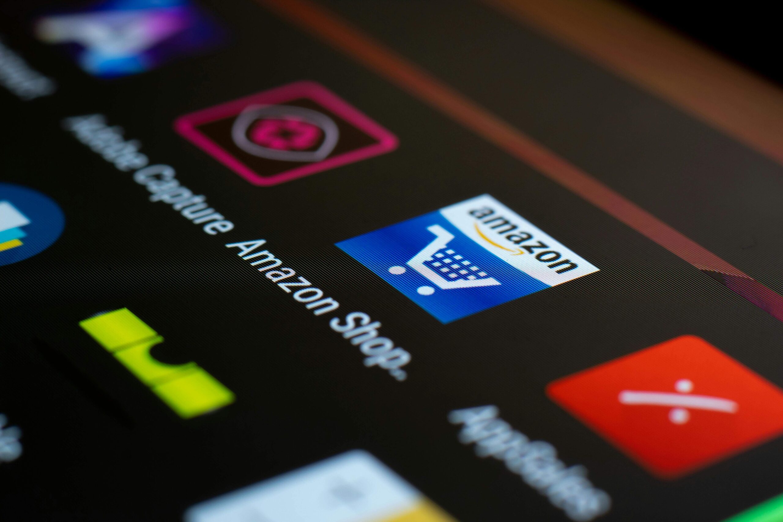 amazon app icon on a screen