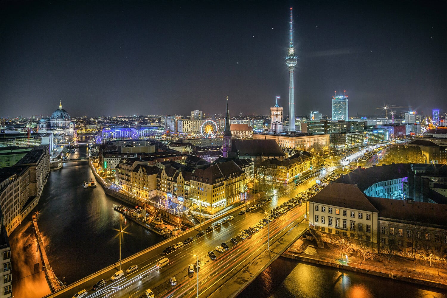 Cityscape shot of Berlin
