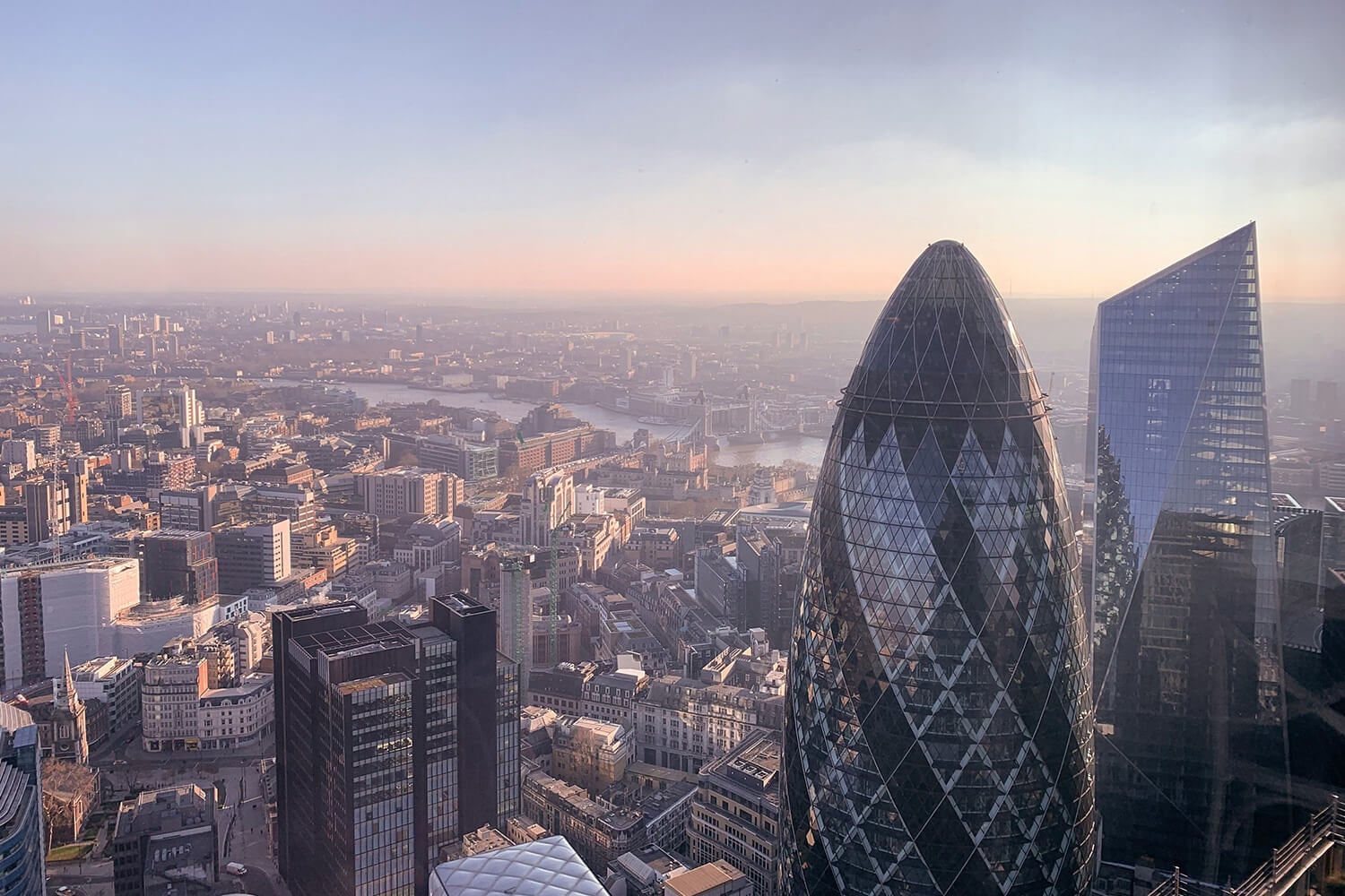 Cityscape shot of London