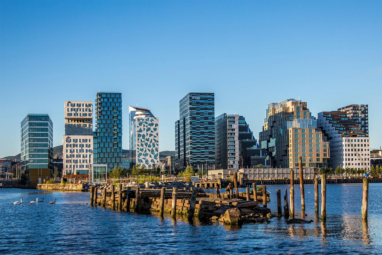 Cityscape shot of Oslo